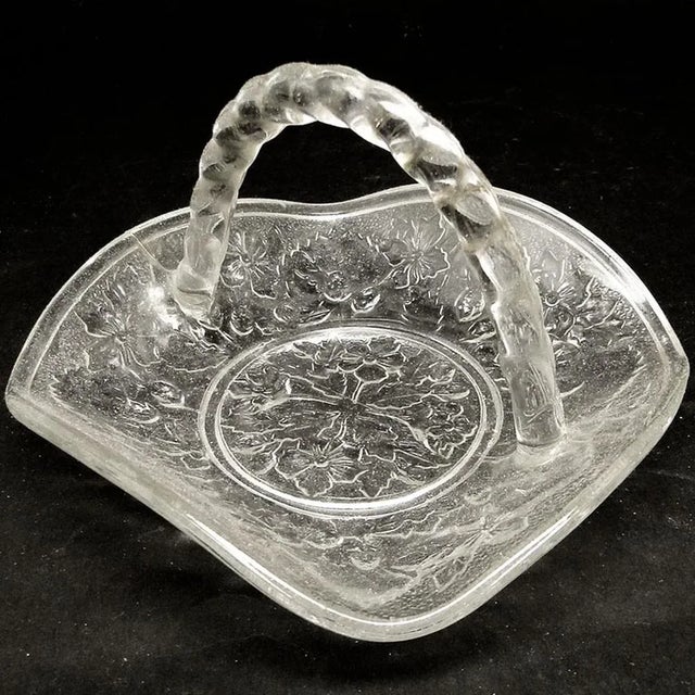 Glass Art Nouveau Bowl from Ząbkowice Glassworks, Poland, 1930s For Sale - Image 7 of 8
