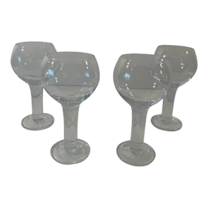 Crate & Barrel Inga Thick Stemmed Wine Glasses Set of 4