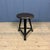 Black Stool with Dark Wooden Seat from Rowac, 1940s For Sale - Image 12 of 14