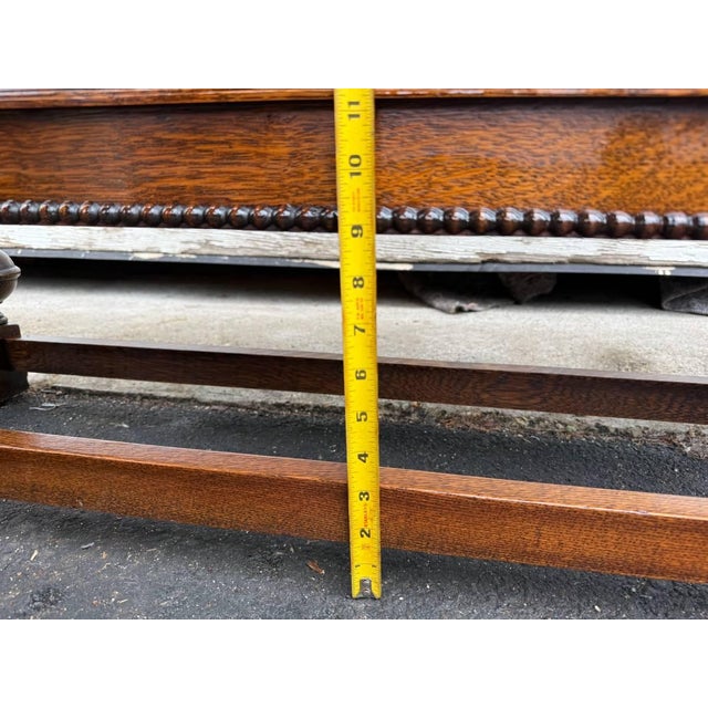 Antique Early 20th Century Mission Style Oak Display Cabinet/ Bookcase For Sale - Image 17 of 18