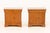Pair of Louis Philippe Style Maple Wood Bedside Cabinets, each with single drawer above two door cabinet with single...