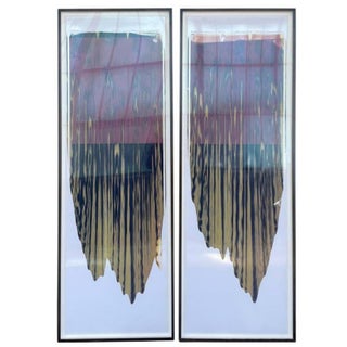 Ellen Carey, 2 Large Format Abstract Unique Color Photo Polaroid Pulls Ellen Carey Photograph, 2010 For Sale