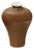 5.5" Chinese Clay Ceramic Coffee Brown Meiping Vessel Small Vase For Sale