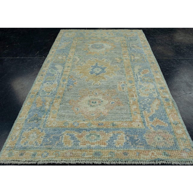 Turkish Oushak Rug 1'11" x 3'3" #17502 Explore a curated collection of hallway runners, wool rugs, and handmade...