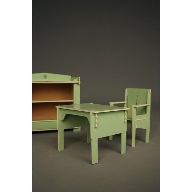 Art Deco Hague School Dutch Childrens Toy Furniture, 1930s, Set of 4 For Sale - Image 13 of 14