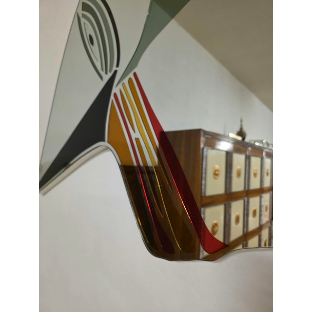 Silver Vintage Mirror by Renata Boero for Fiam, 1980s For Sale - Image 8 of 18