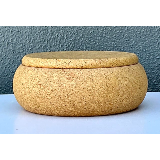 Wood Vintage Cork Lidded Box For Sale - Image 7 of 12