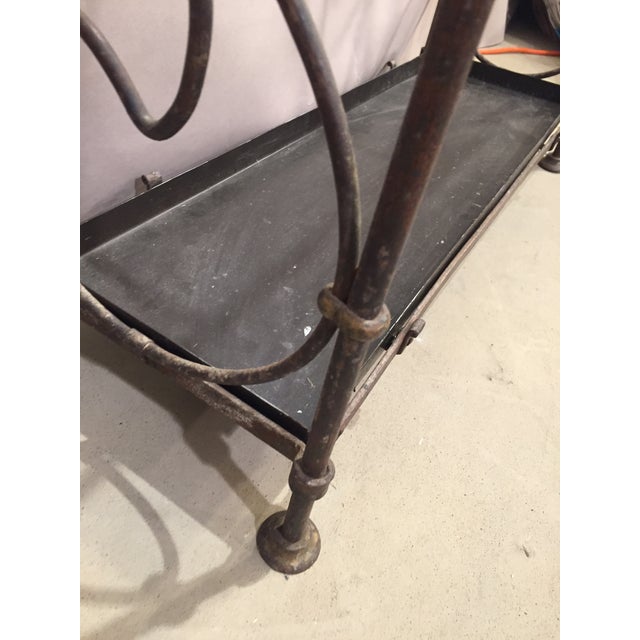 Painted Iron Umbrella Stand For Sale - Image 4 of 7
