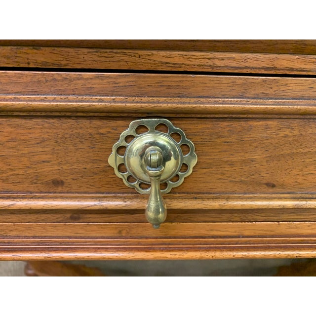 Walnut Barley Twist 3 Drawer Side Table, 1900s For Sale - Image 14 of 16