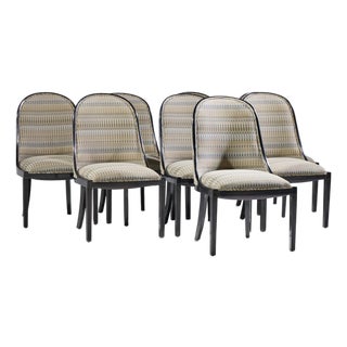Dessin Fournir Plante Model 1020-S Walnut Dining Chairs - Set of 8 For Sale