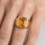 Make a bold statement with this striking gemstone ring, designed with a perfect balance of modern sophistication and...