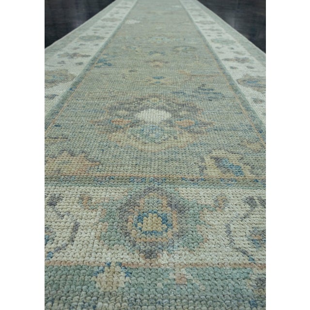 Early 21st Century Turkish Oushak Runner Rug 2'10" x 15'11" #17913 For Sale - Image 5 of 8