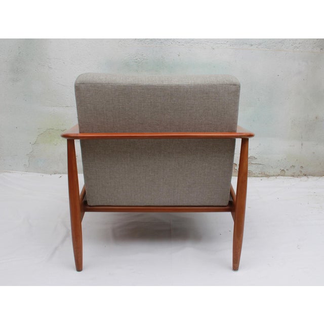 Vintage Lounge Chair in Cherry Wood by Walter Knoll, 1965 For Sale - Image 4 of 13