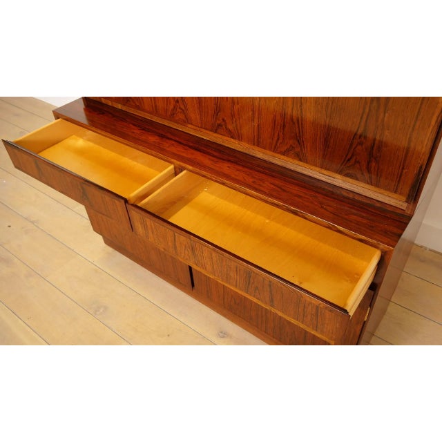 Brown Vintage Cabinet in Rosewood from Omann Jun, 1962 For Sale - Image 8 of 17