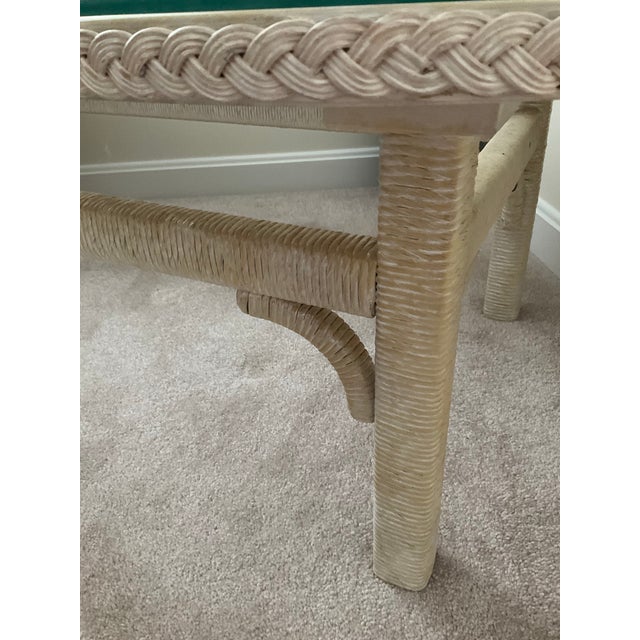 1980s Henry Link Wicker Coffee Table Chairish