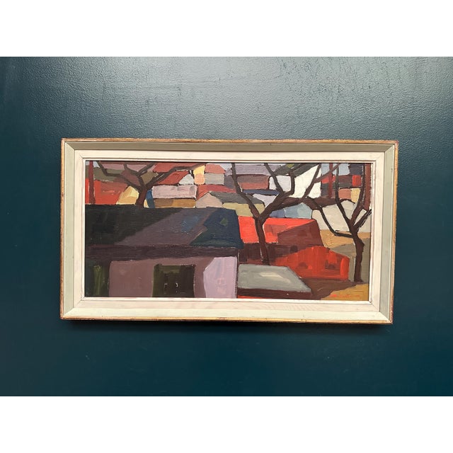 Raymond Wallentin, On the Outskirts of Kalmar, 1959, Oil on Canvas, Framed For Sale - Image 18 of 18