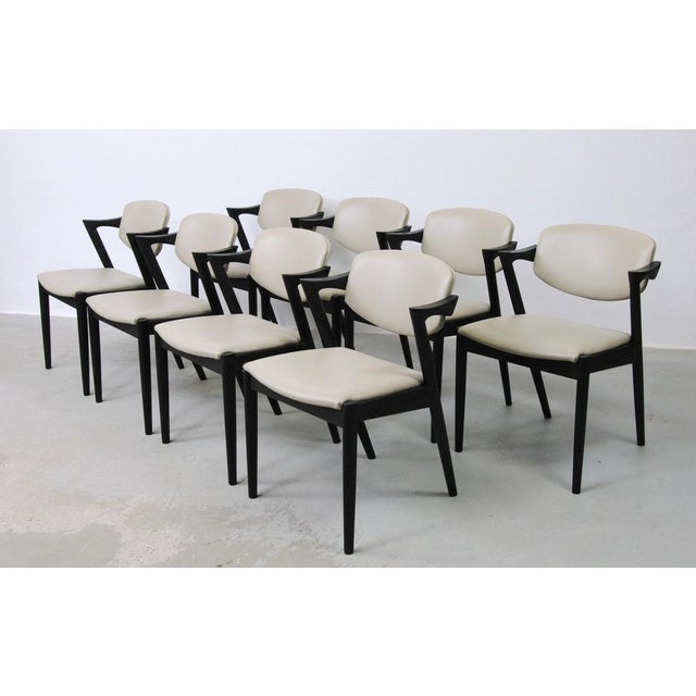 Dining Chairs by Kai Kristiansen for Andersen Møbelfabrik, Restored with Customizable Reupholstery, 1960s, Set of 8 For Sale - Image 3 of 14