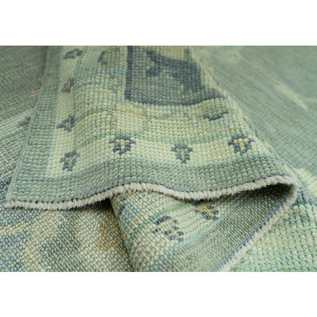 Gray Turkish Oushak Rug 9'11" x 13'7" #19078 For Sale - Image 8 of 8
