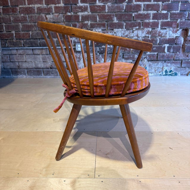 Yngve Ekström Arka Spindle Lounge Chair With New Cushion For Sale In Cleveland - Image 6 of 12