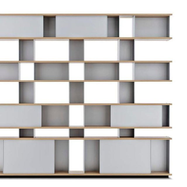 Cassina Nuage Shelving Unit in Wood and Aluminium by Charlotte Perriand for Cassina For Sale - Image 4 of 7