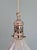 Art Deco Pendant Light in Grooved Clear Glass, 1930 For Sale - Image 6 of 12