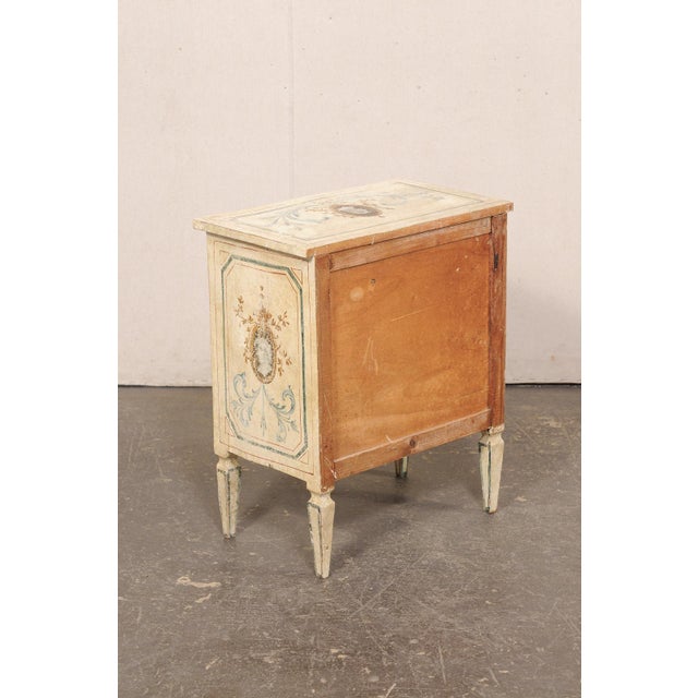 Mid 20th Century Italian Hand-Painted Serpentine Side Chest For Sale - Image 12 of 12