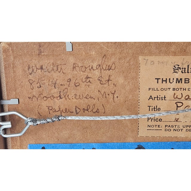 Burgundy Walter Douglas (1868–1948) — Original Floral Still Life Oil Painting, Salmagundi Club Provenance For Sale - Image 8 of 9