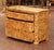 Wood Mid-Century French Charles X Style Burl Elm Three-Drawer Chest Commode For Sale - Image 7 of 10