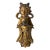 17th Century Ming or Qing Dynasty Chinese Gilt Bronze Daoist Attendant Figure For Sale