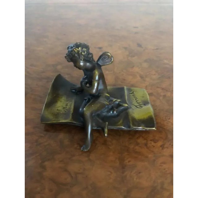 Bronze Cupid Figure from Ferrand, 1900s For Sale - Image 4 of 5