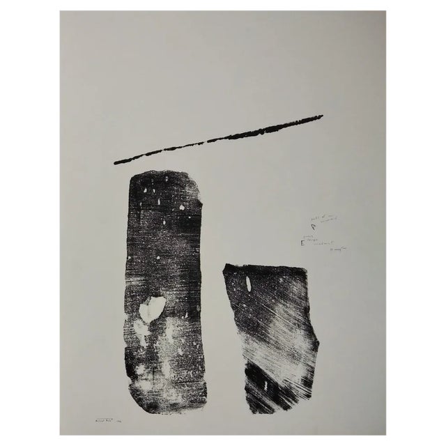 Rafael Ruz, Composition, 1986, Mixed Media on Paper For Sale