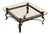 Neoclassical Style Iron And Glass Coffee Table For Sale