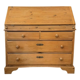 Drop Front Pine Desk For Sale