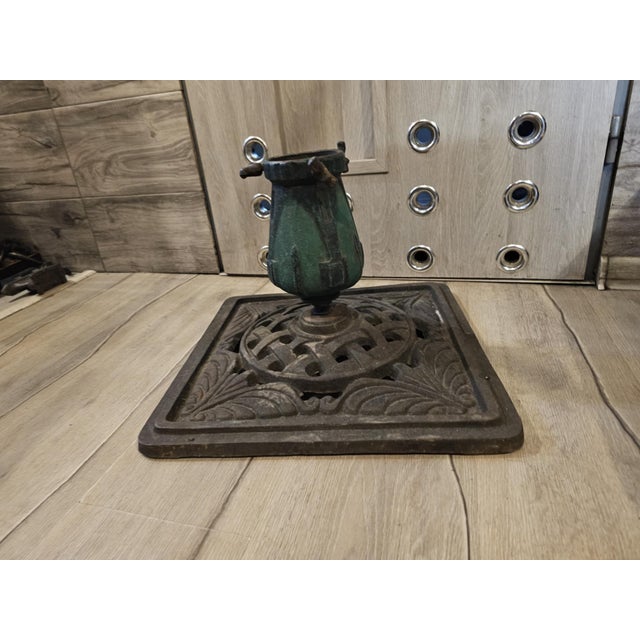 Art Nouveau Cast Iron Christmas Tree Stand, 1890s For Sale - Image 5 of 5