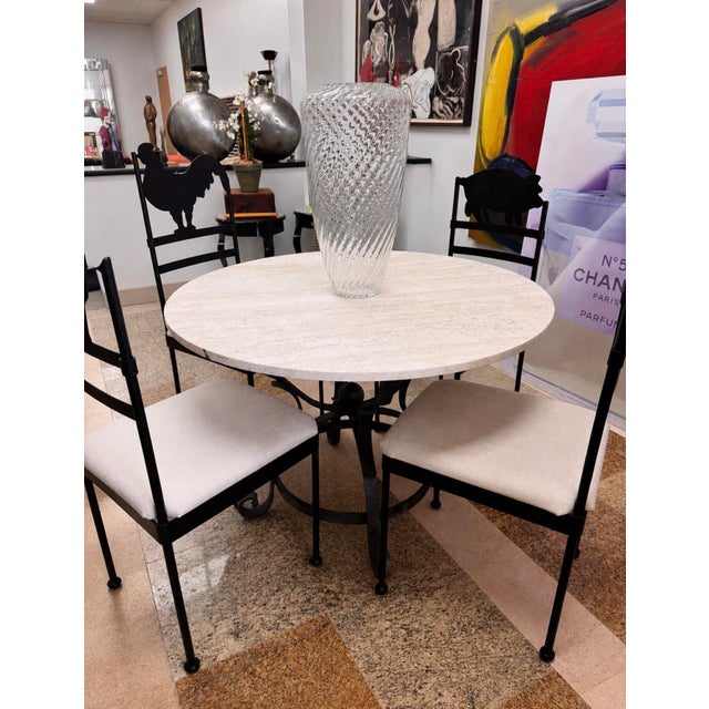 1980s Iron Farmhouse Animal Silhouette Dining Chairs, Set of 4 For Sale - Image 10 of 12