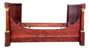 Empire Mercury-Gilded Corinthian Bronze Bed, 1810