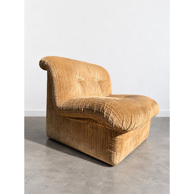 Corduroy Lounge Chair by Mario Bellini for B&B Italia / C&B Italia, 1970s For Sale - Image 11 of 11