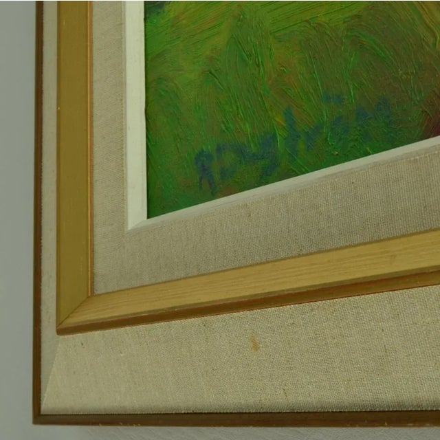 R. Dagstrom, Swedish Painting of Dancing Women in Green Field, Oil on Canvas, Framed For Sale - Image 18 of 18