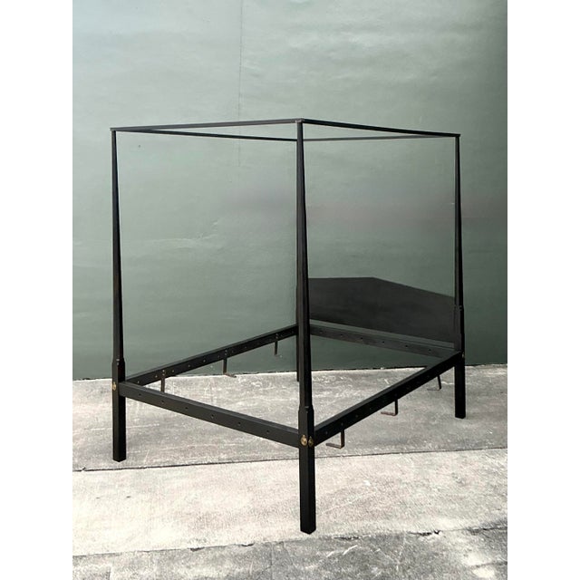 Vintage Boho Shaker Style Full Canopy Bed For Sale - Image 10 of 12