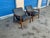 Mid-Century Modern Modern Mid Century Black Leather Lounge Chairs Walnut Frames. - Pair For Sale - Image 3 of 12
