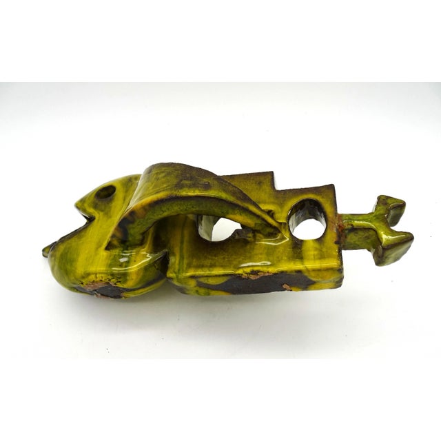 Mid-Century Italian Cubist Ceramic Fish Sculpture, 1960s For Sale - Image 10 of 16