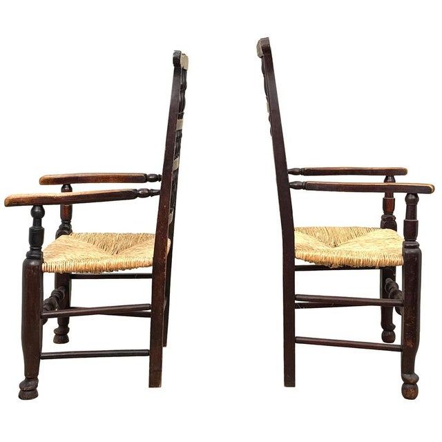 Georgian Spindleback Kitchen Dining Chairs, 1820, Set of 8 For Sale - Image 6 of 18