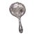 Silverplated Hand Mirror Decorated With a Cherub For Sale