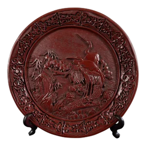 Chinese Cinnabar Cranes Plate