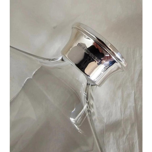 Sterling Silver-Mounted Cut Glass Decanter from James Dixon & Sons, 2001 For Sale - Image 12 of 18