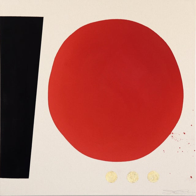 Essentials Collection: Burning Desire - Meditative Abstract Painting on Canvas Original Artwork by Jason DeMeo For Sale