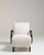 20th Century Czech Republic Warm Ivory Boucle Bentwood-Arm Lounge Chair For Sale - Image 10 of 11