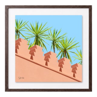 “Marrakesh 07” Giclee Archival Pigment Print 24x24 Framed in Walnut For Sale