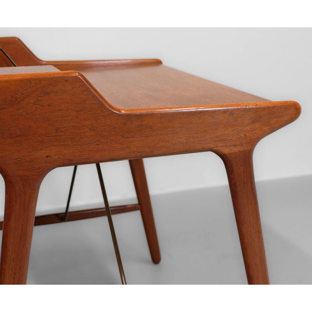 Small Teak Desk by Svend Age Madsen for Knudsen & Son, 1950s For Sale - Image 3 of 17