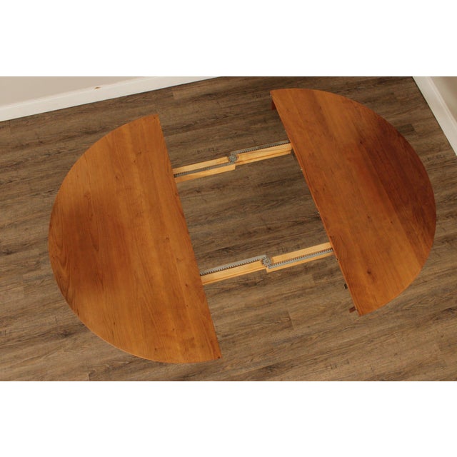 Thomas Moser Round Cherry Expandable Dining Table For Sale - Image 4 of 12
